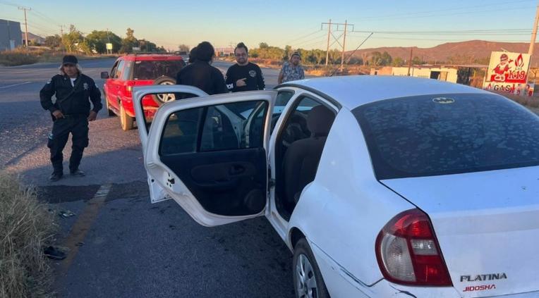 Choque en la carretera a Aldama dejó daños materiales
