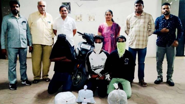 Three arrested for selling ganja near Hyderabad temple