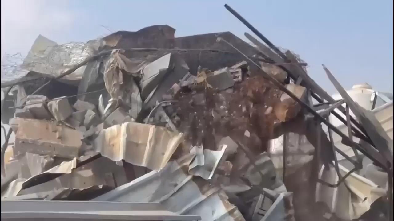 Israeli forces demolish a home and water wells in southern West Bank village