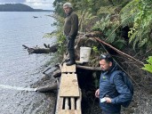 Sernapesca fiscaliza extracción de puye a pequeña escala en Raúl Marín Balmaceda