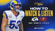 Los Angeles Rams vs. Tampa Bay Buccaneers: How to watch, listen to and live stream Sunday Night Football in Week 12