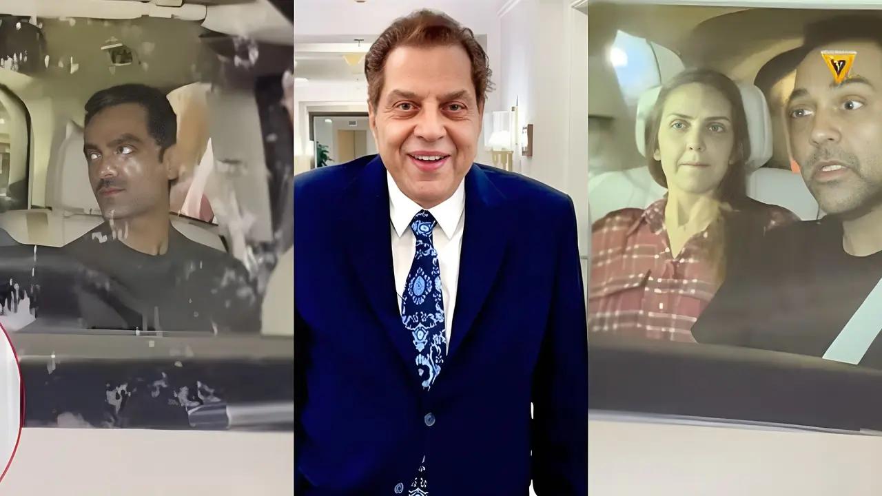 Dharmendra Health Update: Esha Deol, Abhay Deol look annoyed with media, ex