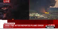 Breaking Now: Large fire after reported plane crash