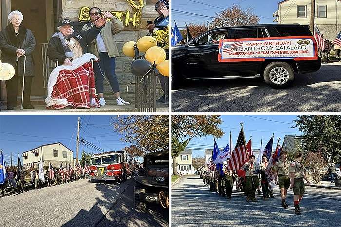 Nassau County and the Village of Mineola Celebrate 105th Birthday of WWII Hero Sgt. Anthony Catalano with Community Parade