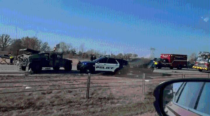 1 Indiana National Guard member killed, 3 others injured after crash involving military vehicle near Whitestown