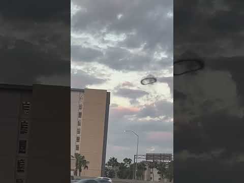 Strange Black Smoke Ring Appears Over Disneyland, Spooking California Drivers #shorts