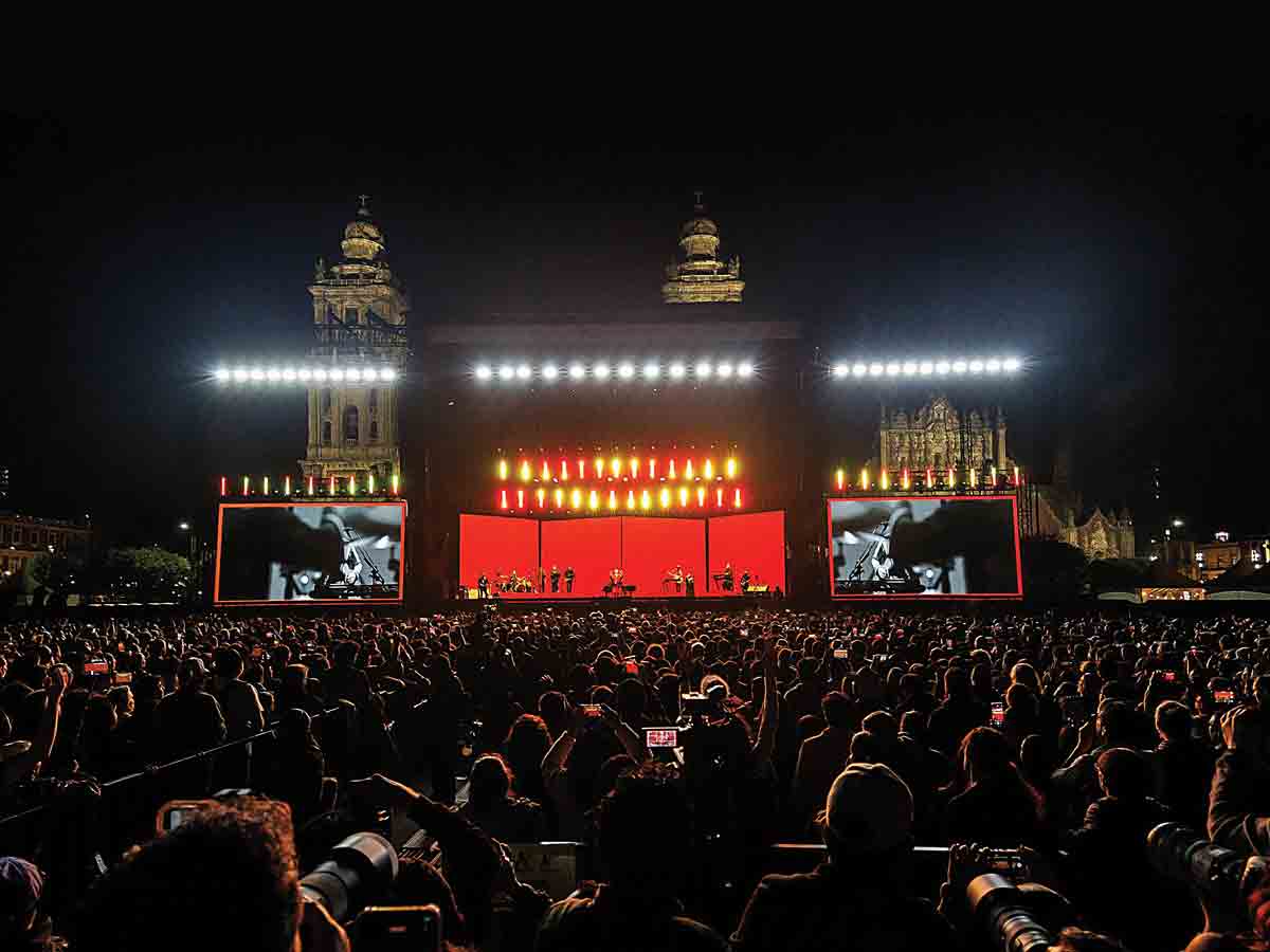 Conciertos en el Zócalo han costado 110 mdp; periodo 2024