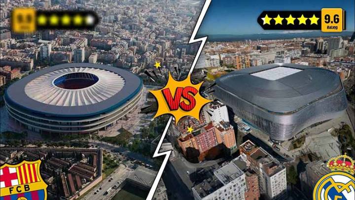 España: Camp Nou vs Santiago Bernabéu rivalidad Real Madrid
