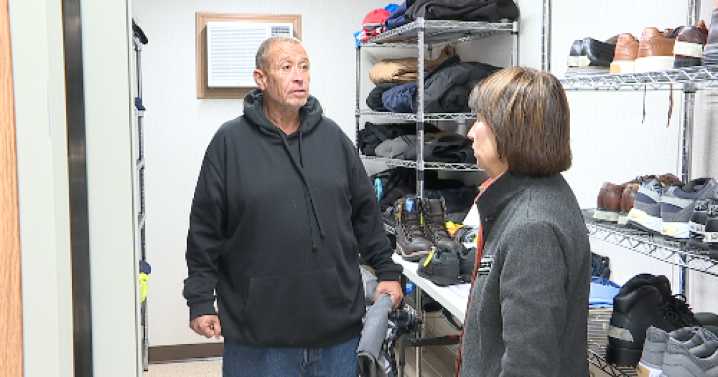 Westside Men's Shelter unveils new clothing closet in recycled shipping container