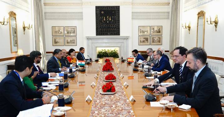 India And Spain Review Bilateral Ties, Discuss Issues Of Mutual Concern