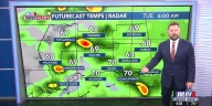 Isolated storms possible Tuesday, one or two may be strong