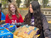 School spirit meets community service as Staten Island students pack meals at food pantry (26 photos)