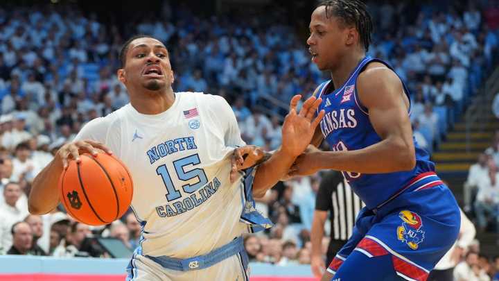Jarin Stevenson injury update. UNC basketball player exits vs Radford