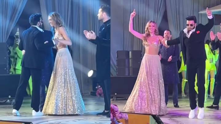 Ranveer Singh draws attention at Udaipur wedding as viral clip shows Donald Trump Jr and Bettina Anderson on stage