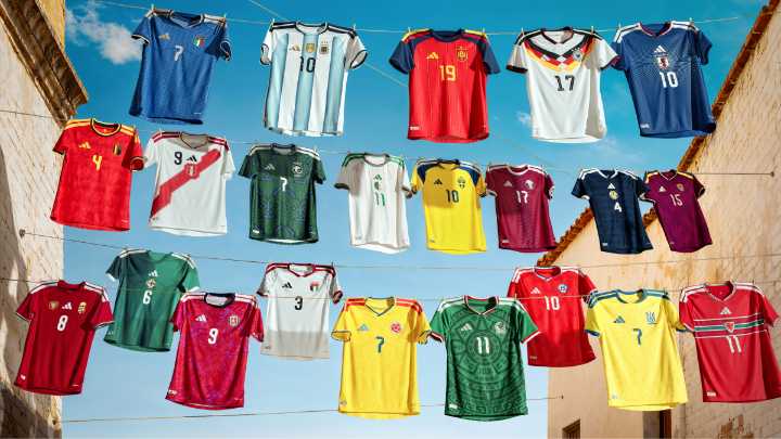 World Cup kits: Adidas unveils 22 new home jerseys ahead of next summer