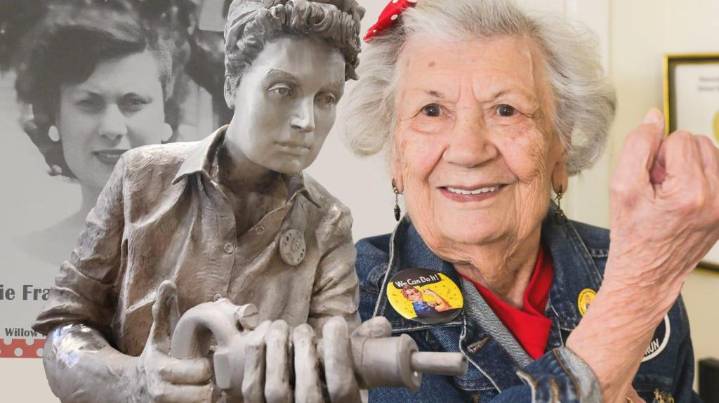 Rolling up her sleeves: At 103, ‘Rosie the Riveter’ from New Baltimore inspires WWII memorial statue