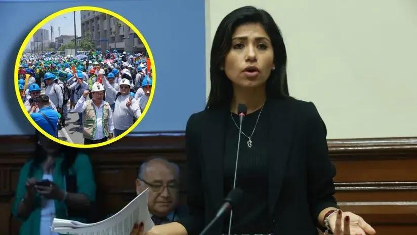 Congresista Gonzáles advierte trato diferenciado del Gobierno para manifestantes de gremios mineros en comparación con Generación Z