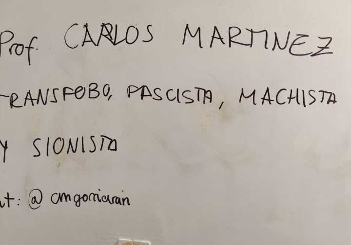 El Gobierno Vasco condena las pintadas en el campus de la EHU de San Sebastián contra el profesor Gorriarán