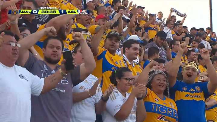 Tigres rugen 3 veces contra el Atlético y llegan a la cima, de momento