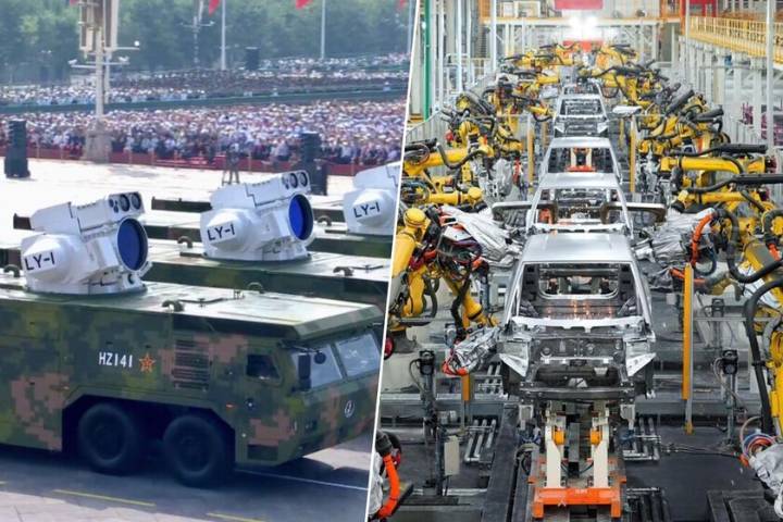 China ha logrado algo difícil de creer: reducir a un segundo la producción de armas láser y piezas para coches eléctricos