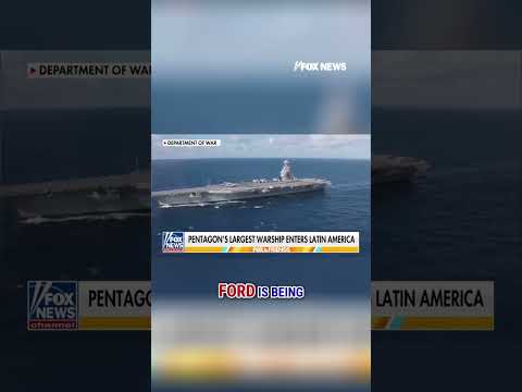 Pentagon deploys LARGEST aircraft carrier in the Caribbean #foxnews #fox #us