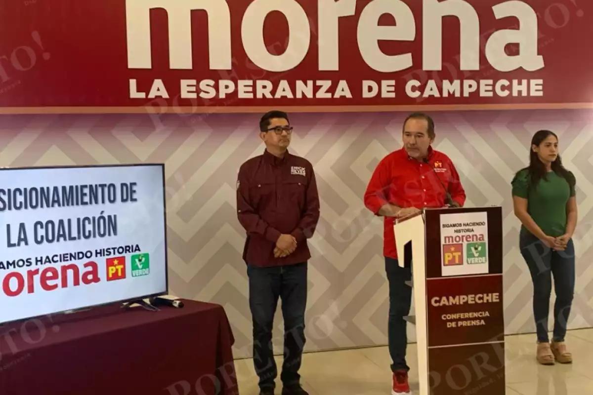 Morena, PVEM y PT respaldan millonaria inversión para infraestructura carretera en Campeche