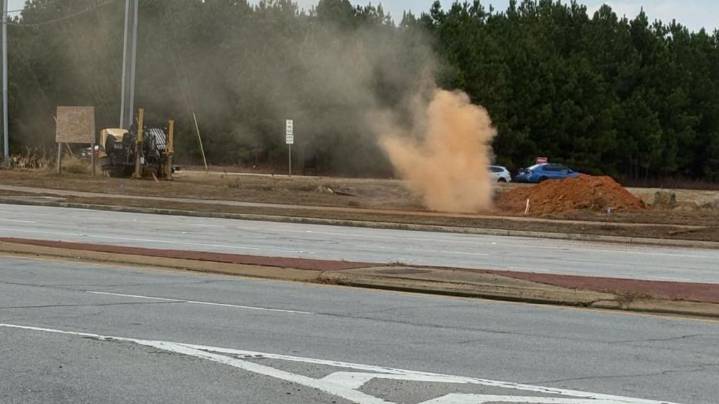Road closed in Paulding County due to gas leak