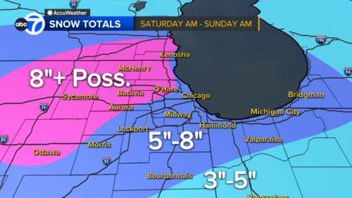 Chicago weather forecast: Several inches of snow expected Saturday | Winter Storm Warning to go into effect this weekend in IL - ABC7 Chicago