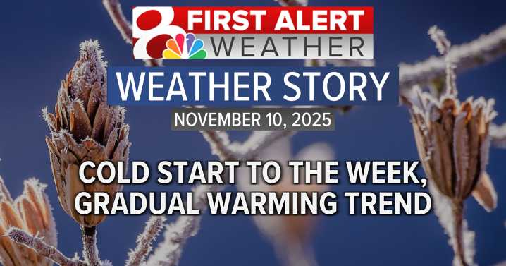 Forecast: A warming trend after a cold start to the week