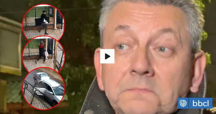 Cámara capta momento del robo a vivienda de Jaime Leyton: sujetos extrajeron especies a plena luz día