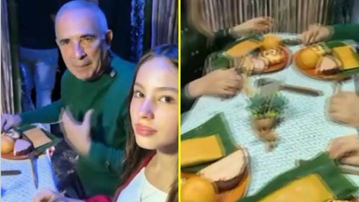 Gobernador de Venezuela celebra la Navidad anticipada con comida falsa