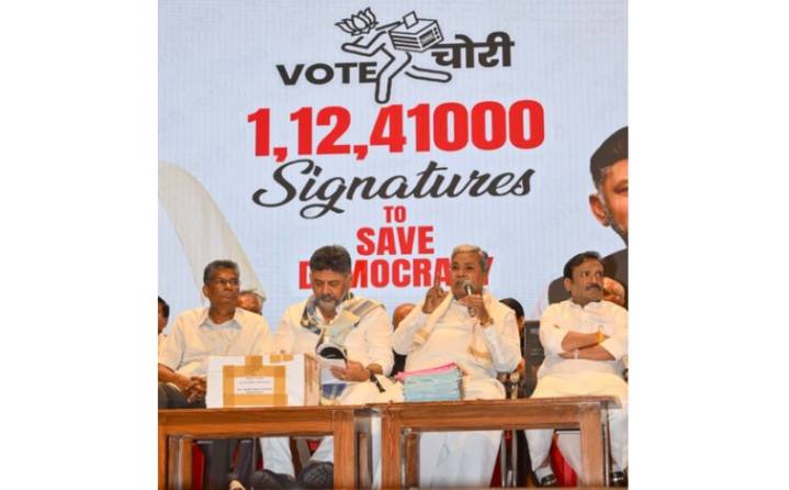 CM of Karnataka vows action, releases papers alleging vote theft