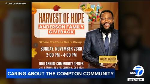 Actor Anthony Anderson continues to give back to the Compton community that helped shape him into the man he is today