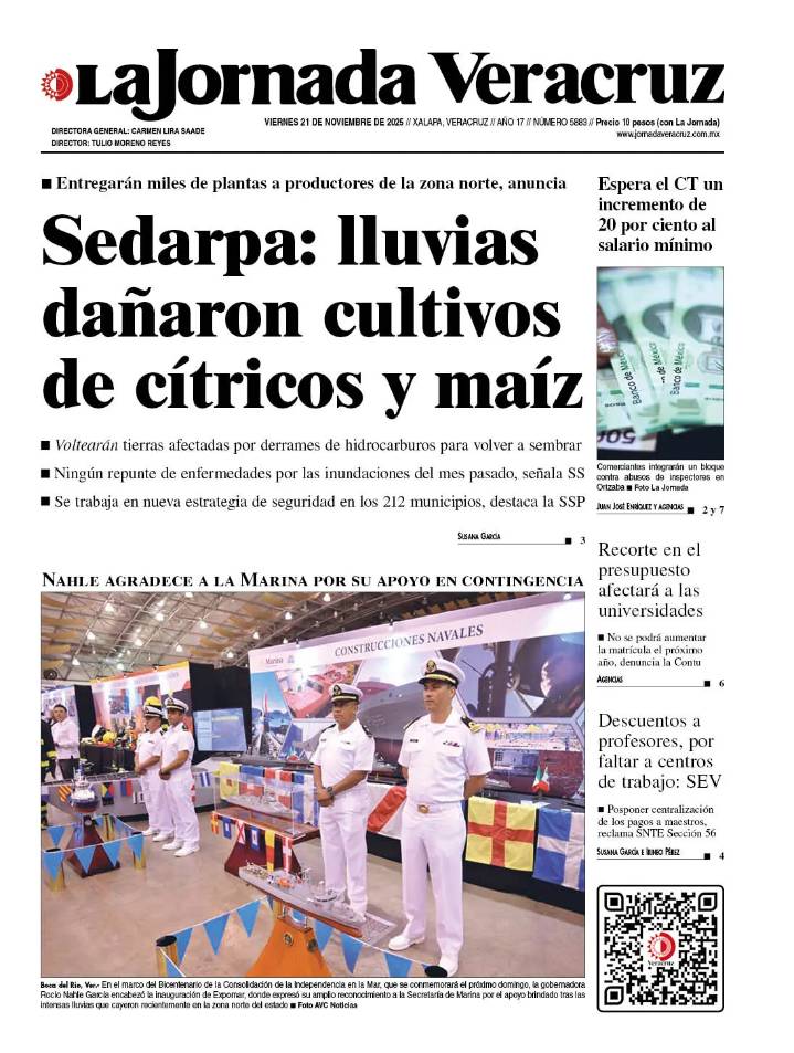 Portada del 21 de noviembre de 2025