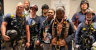Kids who got trapped in elevator reunite with firefighters who rescued them