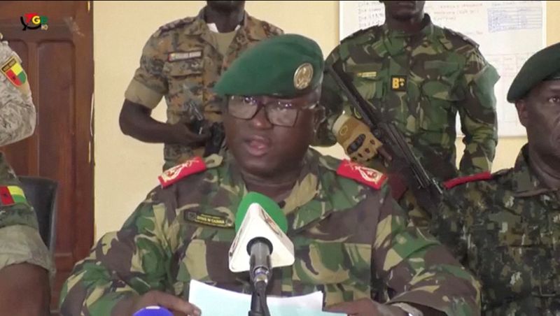 Army officers say they have seized power in Guinea