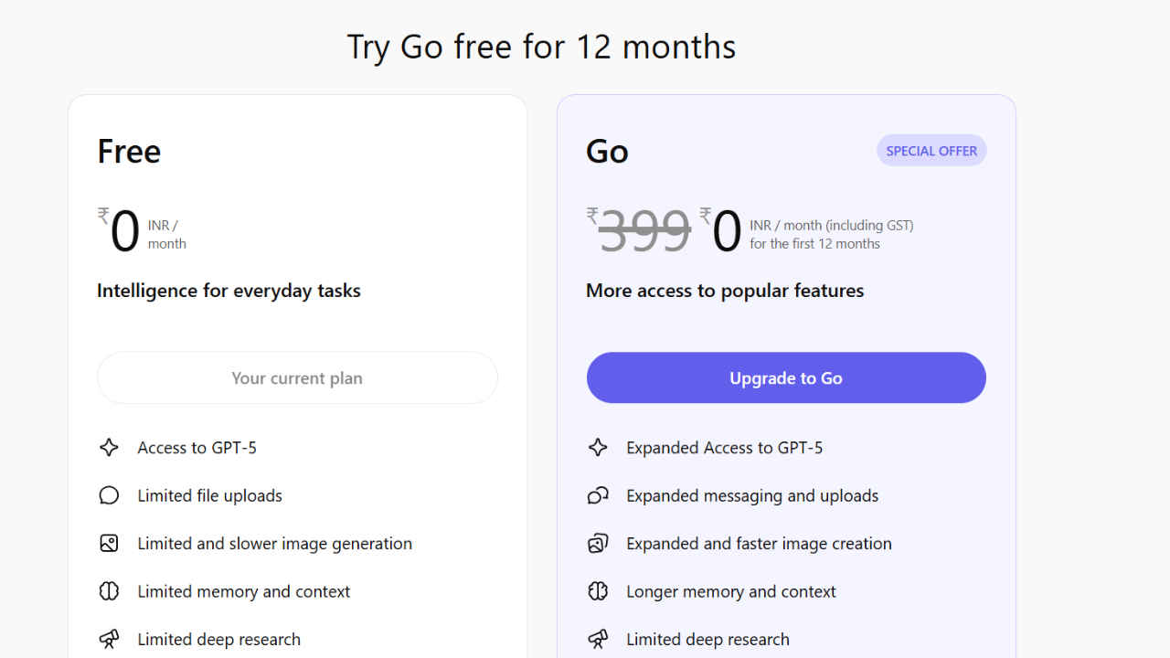 How to get ChatGPT Go subscription for free on your Android, iPhone or web: Step