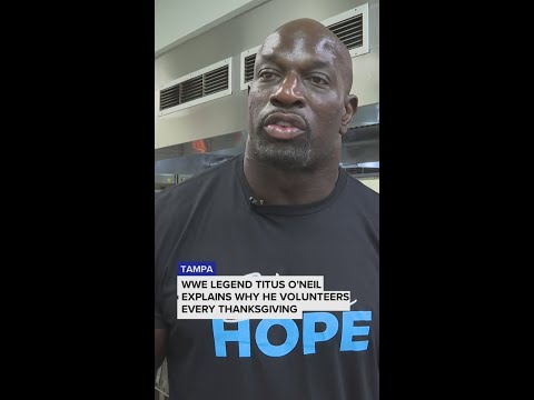WWE Legend Titus O'Neil explains what inspired him to volunteer every Thanksgiving