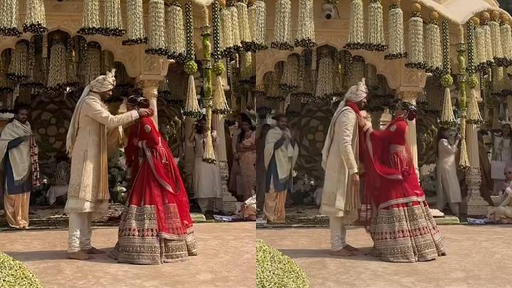 Netra Mantena Marries Vamsi Gadiraju In Million Dollar Udaipur Wedding: Bride Walks Down The Aisle In Regal Red Lehenga