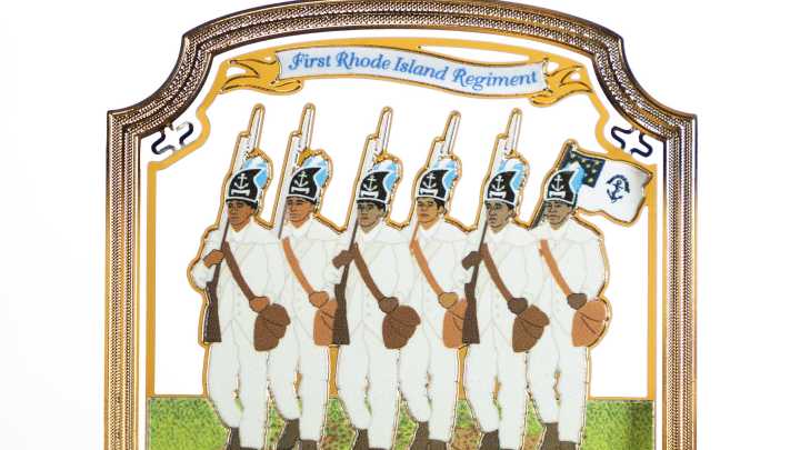 RI250 Christmas ornament celebrates First Rhode Island Regiment