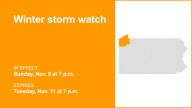 Northwest Pa. under a winter storm watch from Sunday to Tuesday
