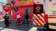 Motociclista resulta lesionado tras choque con automóvil en el fraccionamiento La Forestal