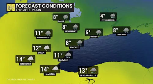 Thunderstorms roll through as Toronto set to see temperature heartbreak