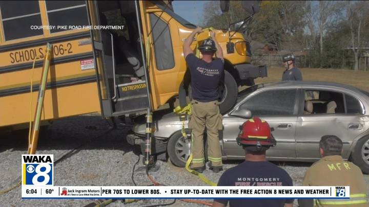 Area firefighters come together for multi-agency training in Pike Road