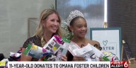 11-year-old Princess of America Junior Ambassador collects donations for Nebraska foster system