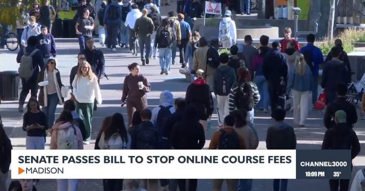 Wisconsin Senate passes bill to stop online course fees