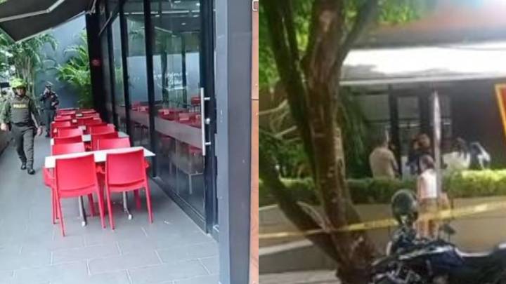 Balacera en una heladería dejó dos hombres muertos en Cali