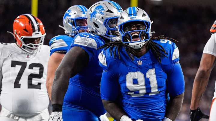 Lions DT Tyleik Williams' play time is tumbling for one obvious reason