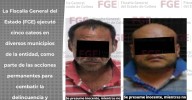 Detiene la FGE a 2 hombres y decomisa narcótico durante cateos