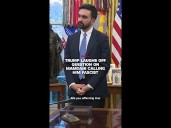 Trump laughs off question on Mamdani calling him fascist